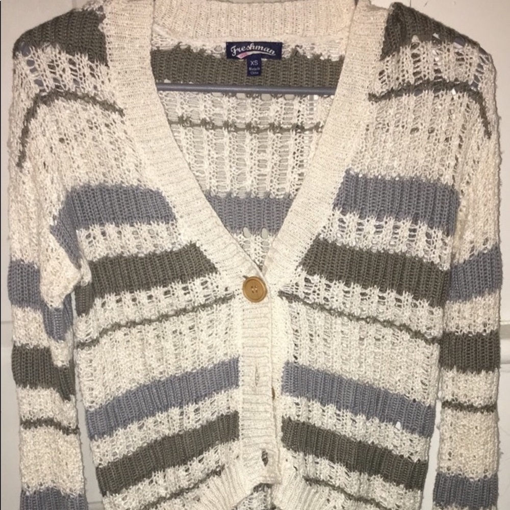 Button up summer sweater